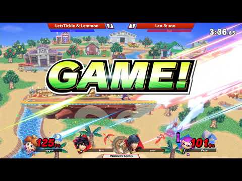 Dairantou #9   Smash Ultimate Doubles WS   LetsTickle & Lemmon VS Len & sno