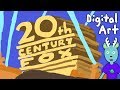 How To Draw The 20th Century Fox Logo Lets Draw With Doodle Clubhouse Digital Art