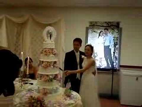 Alex and Jarin Chu Wedding - Cake Cut