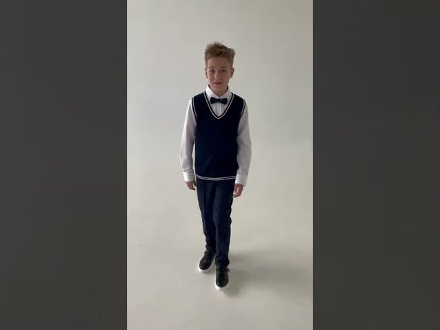 Жилет Lanson Kids с белыми полосками синий  - видео