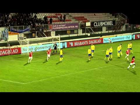 Nice free kick! Marcel van der Sloot for Oss v Cambuur