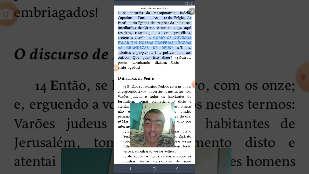 Como eu entendo o dom de línguas.