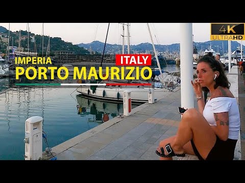 Imperia, Porto Maurizio 🇮🇹 Italy, walking tour (14 min)