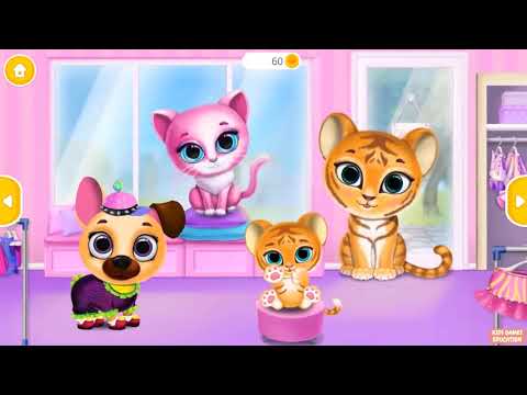 Fun Pet Animal Care - Kiki & Fifi Pet Hotel - My Virtual Animal Dress Up Feed Makeover Game For Kids