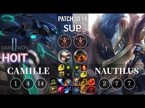 DWG Hoit Camille vs Nautilus Sup - KR Patch 10.14