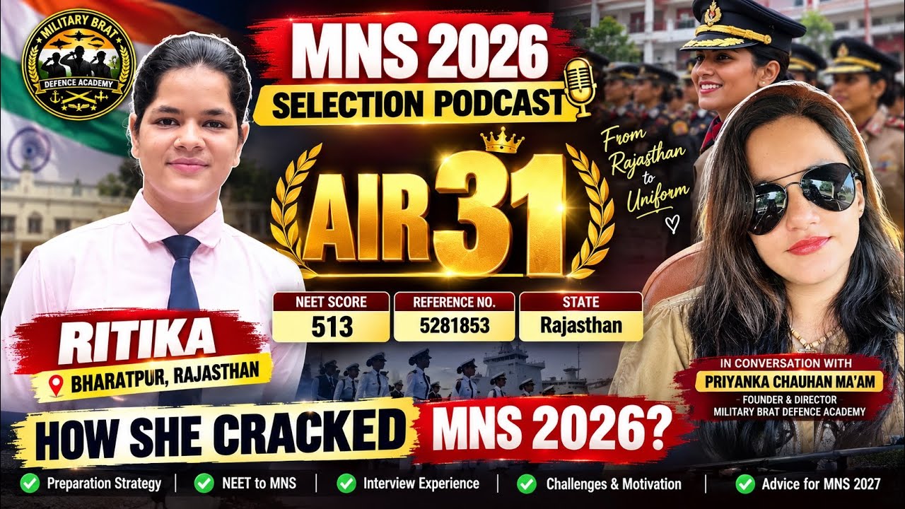 MNS Selection Podcast with Ritika | AIR 31 | Rajasthan