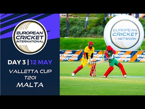 🔴European Cricket International Valletta Cup T20Is, Malta, 2022 | Day 3 | T20 Live Int. Cricket