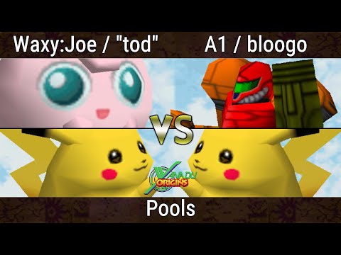 Xanadu Origins - Waxy Joe & "tod" Vs. A1 & bloogo - Smash Bros - SSB64