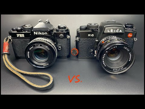 🔴 Leica is BETTER?  Leica R6 vs Nikon FE2 (Leica SLR vs Nikon SLR) 35mm Film Cameras