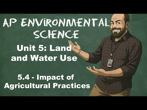 AP Environmental Science Unit 5 – Topic 5.4 Impacts of Agricultural Practices