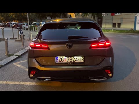 PEUGEOT 308 SW 2023 - EVENING POV test drive (impressive LED lights & i-cockpit views)