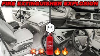 Fire Extinguisher Explosion Inside Car ! | Full Complete Detail Interior Exterior