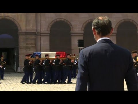 Hommage national à Claude Lanzmann aux Invalides (1)