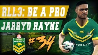 RLL3 Be A Pro - Jarryd Hayne #34 "Hayne Plane in Green and Gold" (4 Nations Rd.1)