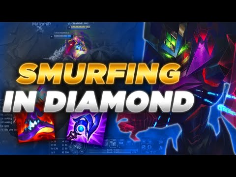 I AM LITERALLY SMURFING IN HIGH DIAMOND ELO WITH MALZAHAR | Malzahar Guide S11 - League Of Legends