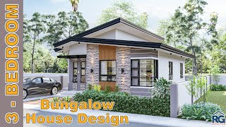 3-Bedroom Bungalow House Design 10.00 x 8.00 m