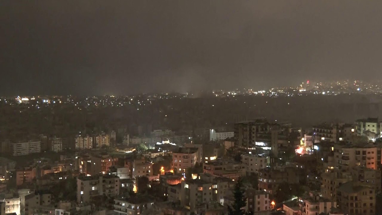 WATCH LIVE: View overlooking southern suburb of Beirut's skyline as seen from Baabda