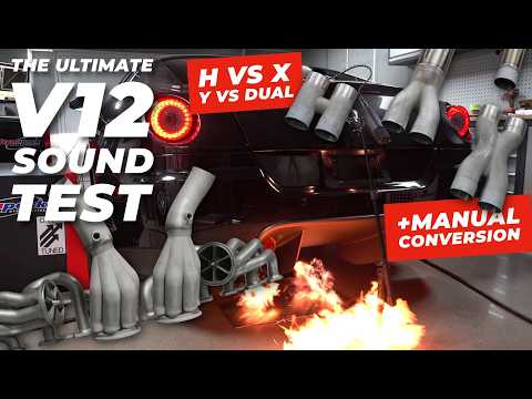 Prueba de diseño de escape del Ferrari 599 de MPP (X, H, Dual, Y): V12, revoluciones y pruebas en...