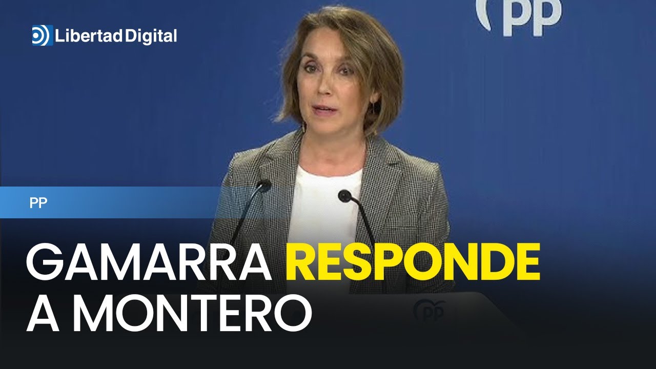 Gamarra responde a María Jesús Montero por la "falta de sentido de Estado"
