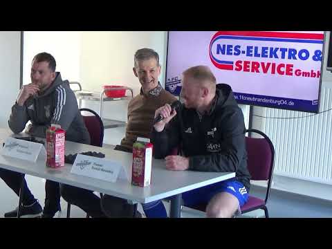 Pressekonferenz 1.  FC Neubrandenburg 04 -  FSV Bentwisch 1 : 1