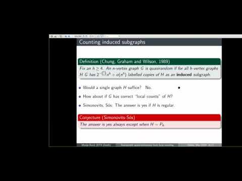 Matija Bucić: Tournament quasirandomness from local counting