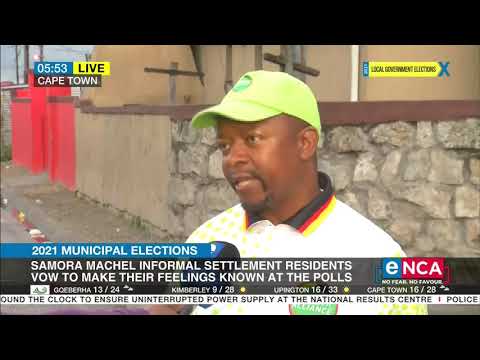 2021 Municipal Elections Samora Machel informal settlement