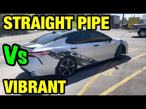 Toyota Camry XSE 3.5L V6: VIBRANT BOTTLE RESONATORS Vs STRAIGHT PIPE!
