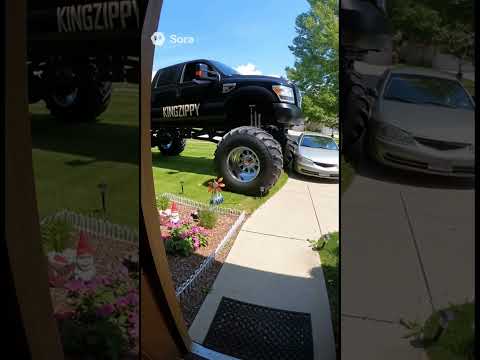 Where did Billy get a monster truck !!