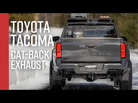 2024+ Toyota Tacoma 2.4L // MBRP 3" Cat-Back, Street Profile, Pre-Axle Turndown Exhaust