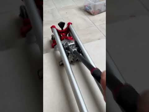 Testing my new Rubi TZ 1300 tile cutter on a 120cm long tile.