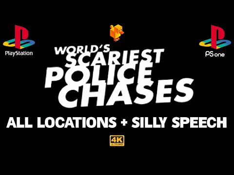 World's Scariest Police Chases (2001) All Locations + Silly Speech - PS1/DuckStation 4K-UHD