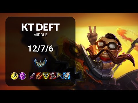 KT Deft Corki vs Zeri MIDDLE - KR CHALLENGER Patch 14.15