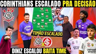 GLOBO ESPORTE CORINTHIANS! DIA DE DECISÃO PRO TIMÃO QUE ESCALOU BAITA TIME PRO JOGO DE HOJE