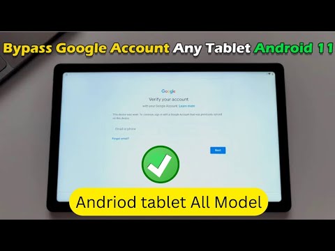 How to Bypass Google Account Any Tablet Android 9,10, 11 All andriod Version without pc