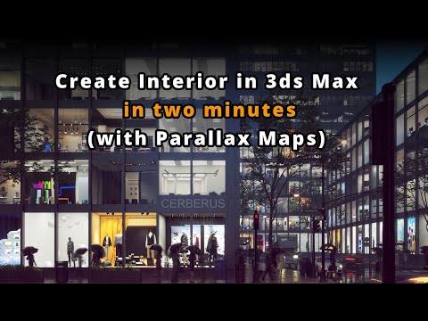 Create interior in 3ds Max in two minutes (with Parallax Maps)
