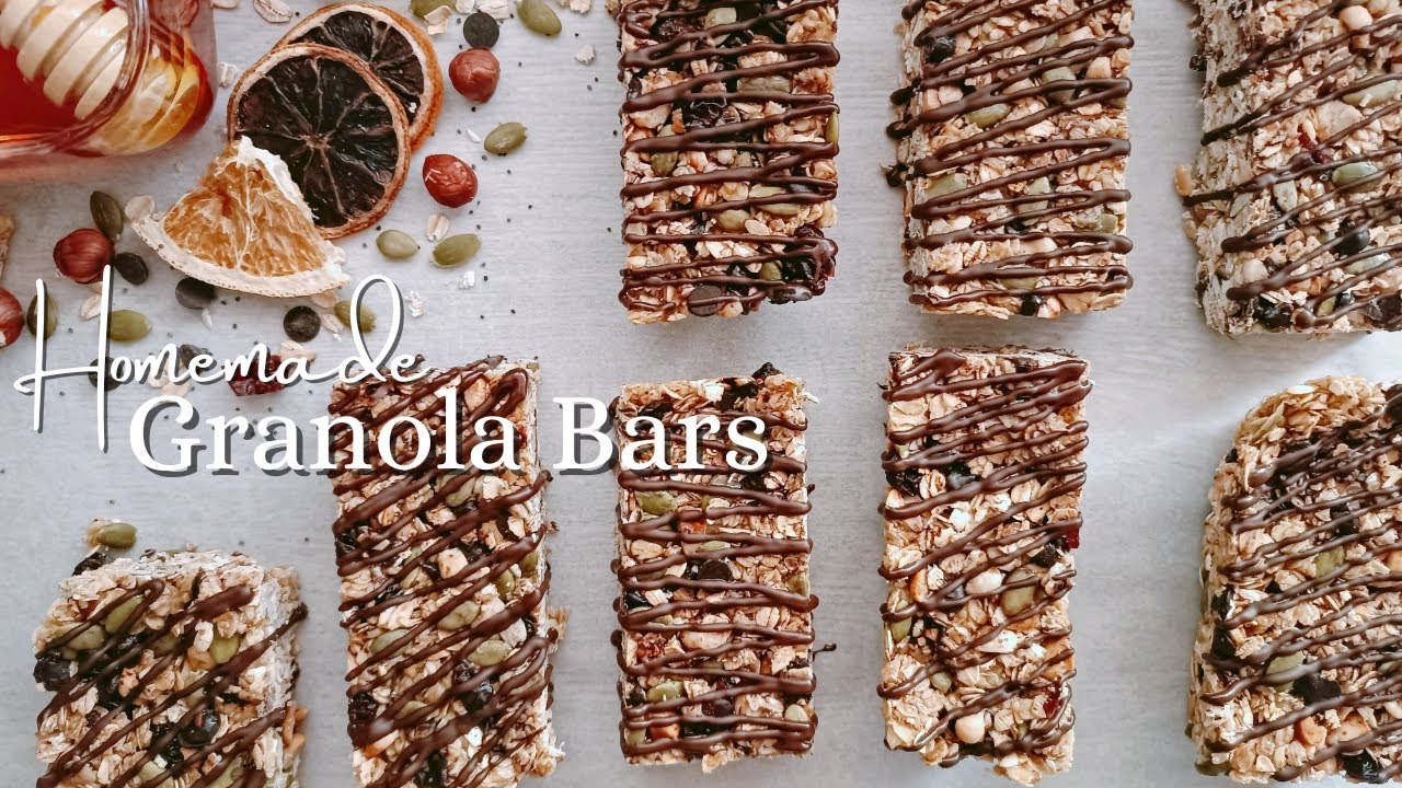 Easy Homemade Granola Bars | Healthy Breakfast/Snack Recipe