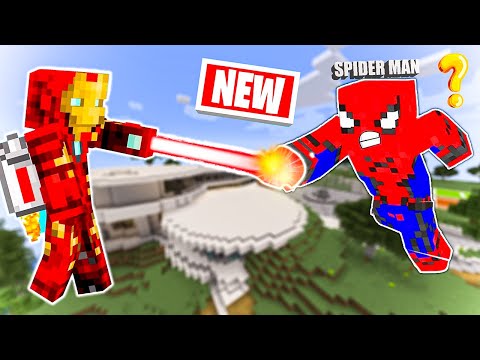 A.K GAME WORLD - Spider Man Stealing Most Powerful Iron Man Suit in Minecraft | Avengers in Minecraft