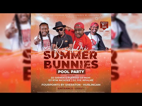 #KwaheriPoolParty   Four Points   Nairobi,Kenya (Dj Joe Mfalme, Dj Shinski, Dj Moh, Dj Kym Nickdee)