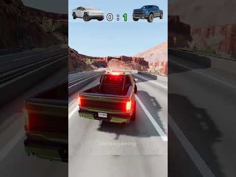 Tesla Cybertruck vs ford f150 Raptor #tesla #ford #cars