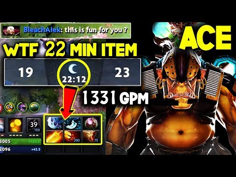 ACE Alchemist - WTF 22 Min Items Monster Unleashed Dota2