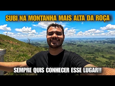 VLOG: SUBI NA MAIOR MONTANHA DA ROÇA | MORRO DA BANDEIRA EM SÃO SEBASTIÃO DA VARGEM ALEGRE MG