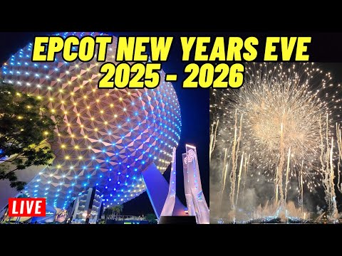🔴 Live: EPCOT New Years EVE Party and Fireworks from Walt Disney World Let's party 12/31/2025