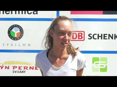 Darja Viďmanová po výhře nad Terezou Smitkovou v semifinále Svijany Open 2020
