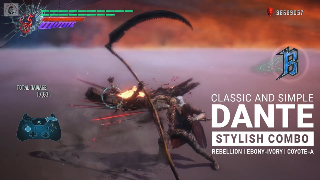 DMC5 - Classic Dante Combo (Rebellion | Ebony-Ivory | Coyote-A)