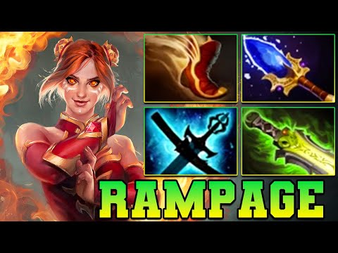 7.40 Rampage + 28 Kills Lina Dota 2 !! Lina Dota 2 Carry Safe Lane Build Pro Gameplay Guide 7.39