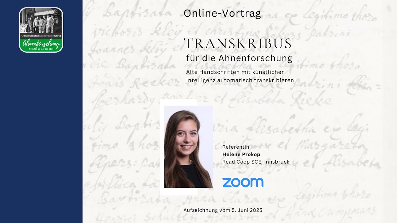 Transkribus für die Ahnenforschung