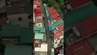 Hanoi Train Street Drone View #vietnam #hanoi #drone #dji #shorts