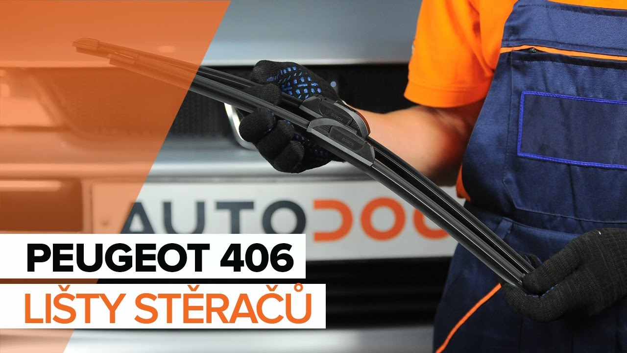 Jak vyměnit přední stírací lišty na Peugeot 406 sedan – návod k výměně