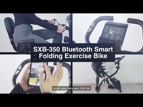 VRAi Fitness SXB-350 3-in-1 Smart Folding Exercise Bike with Kinomap Smartphone App Compatibility