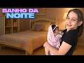 ROTINA BANHO DA NOITE COM CAMOMILA PARA IR DORMIR BEBE REBORN SILICONE SÓLIDO